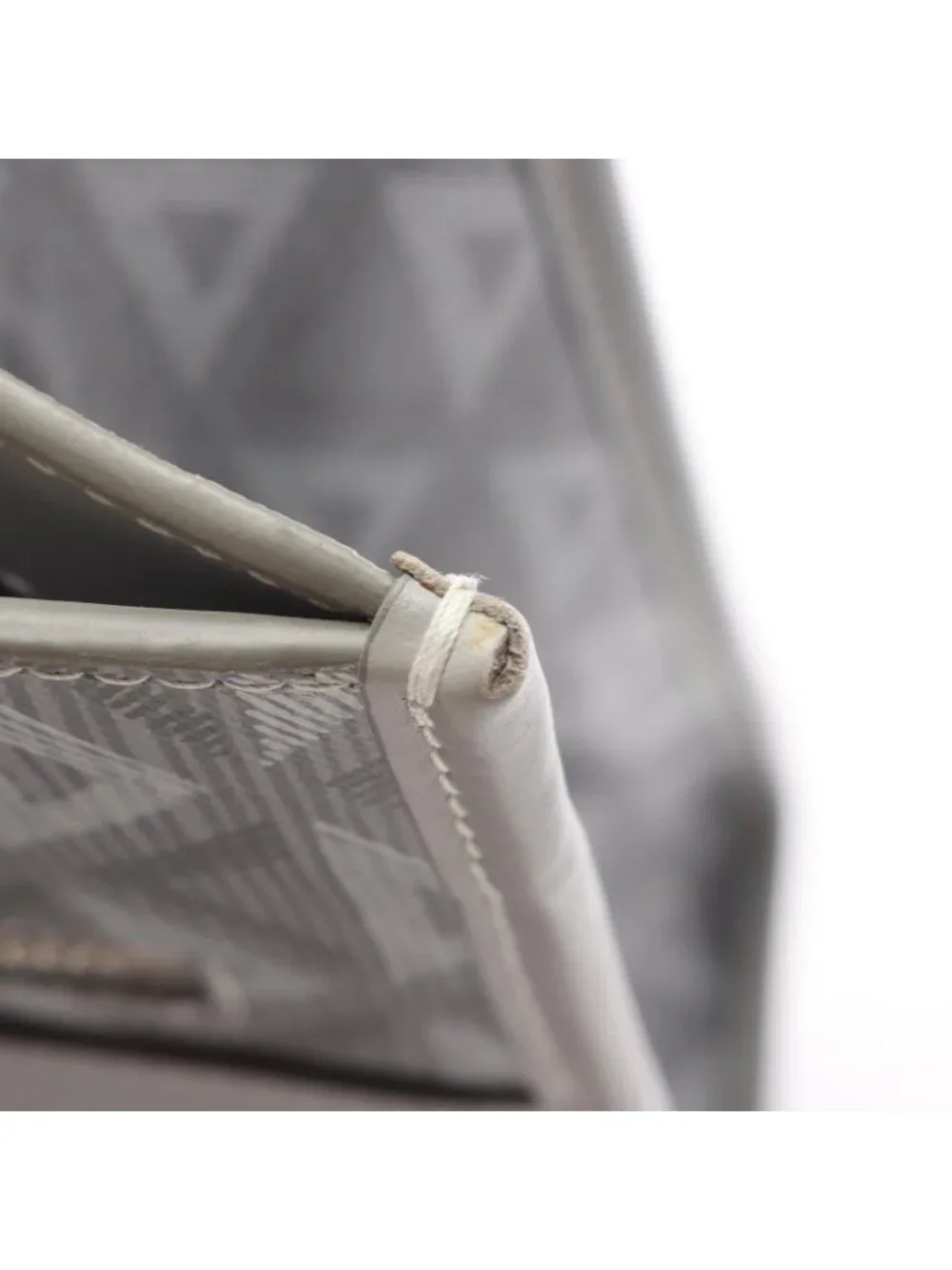 Dior Tote Bag Safari CD Diamond Gray Leather